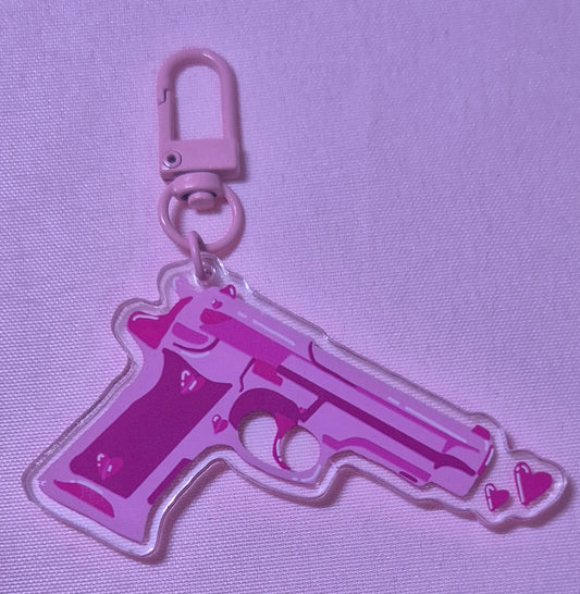 Gun keychain