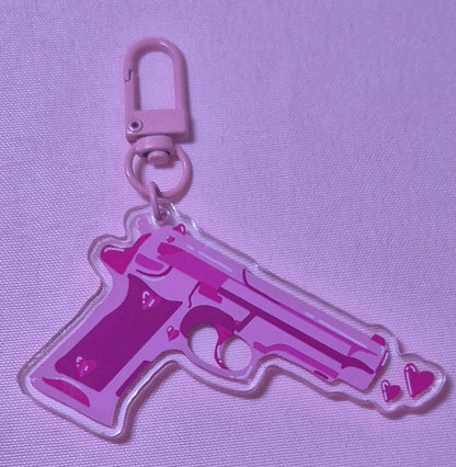 Gun keychain