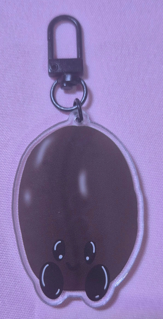Coffee bean keychain