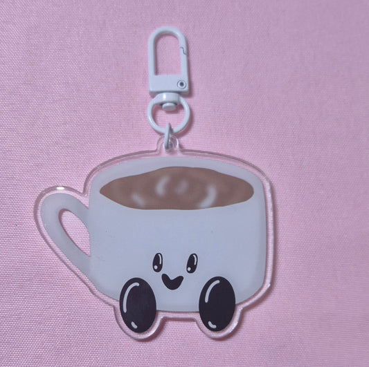 Coffee cup keychain